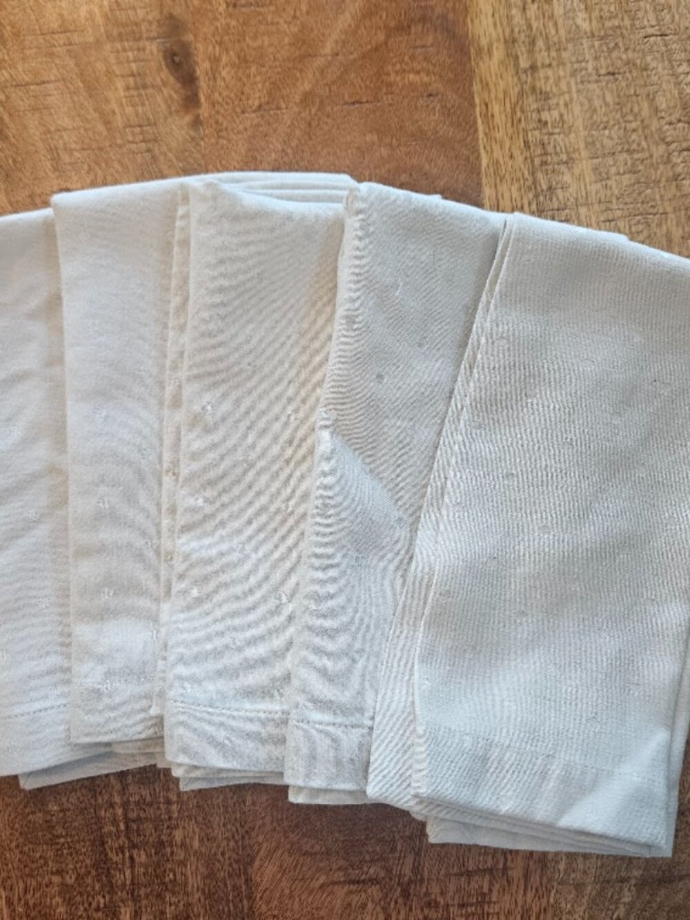 Kate Spade New York 19.5” Gray Polka Dot Napkins Cotton Blend Set of 5